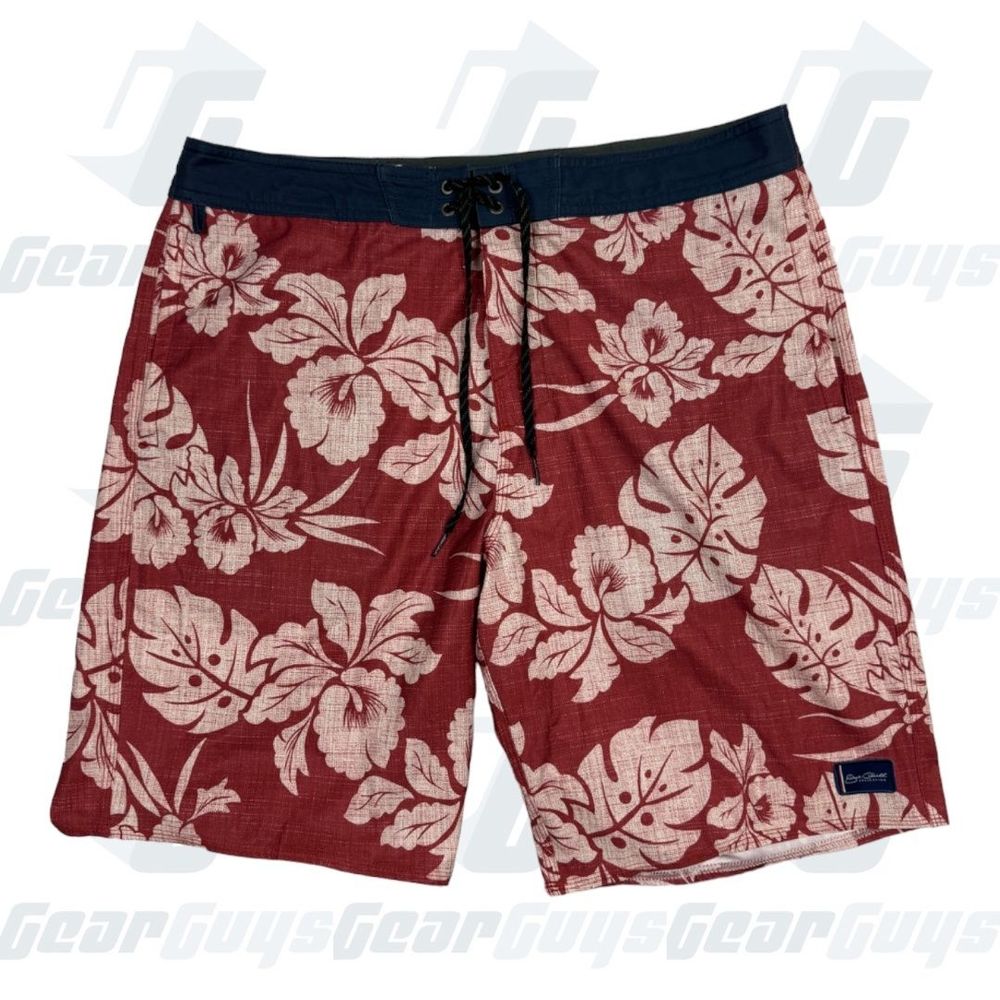 Jack O’Neill Mens Floral Print Drawstring Waist Hawaiian Shorts Size 34